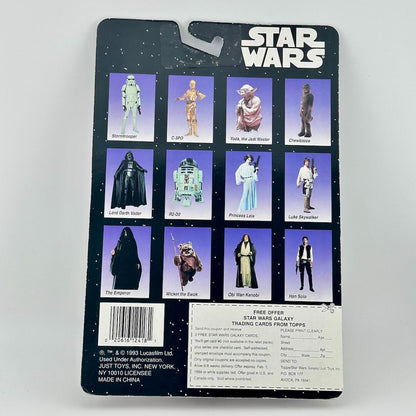 Star Wars action figure packaging with character images on a white background