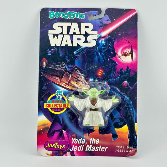 Star Wars Yoda action figure packaging with colorful background