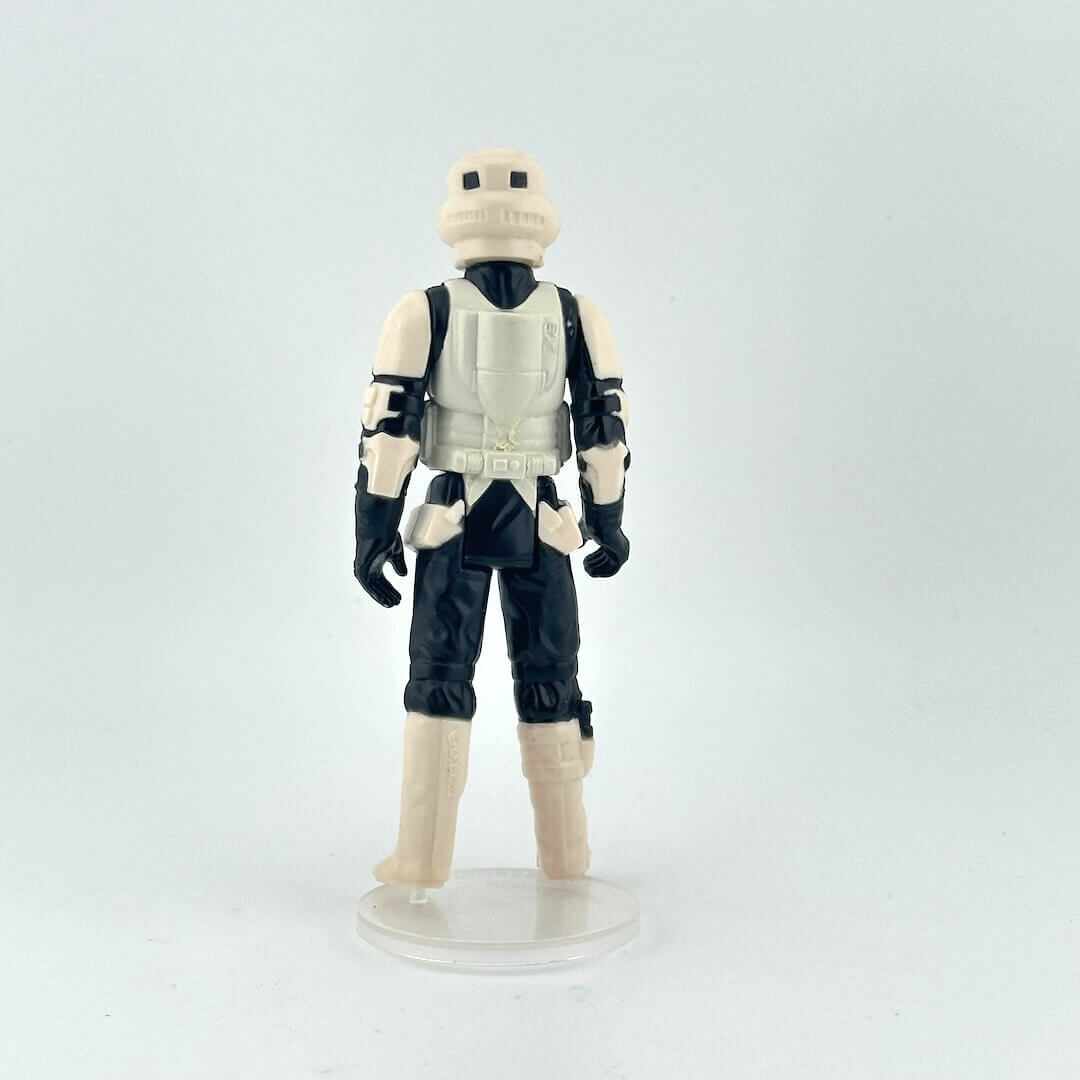 Star Wars stormtrooper action figure on a white background