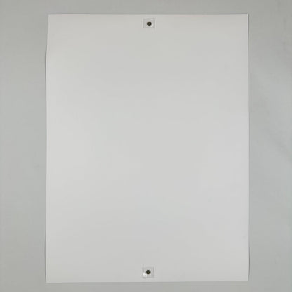 backside of poster showing no damage to face, no holes, and very good condition.