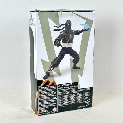Back of packaging with posed figure image above warnings and product information. 
