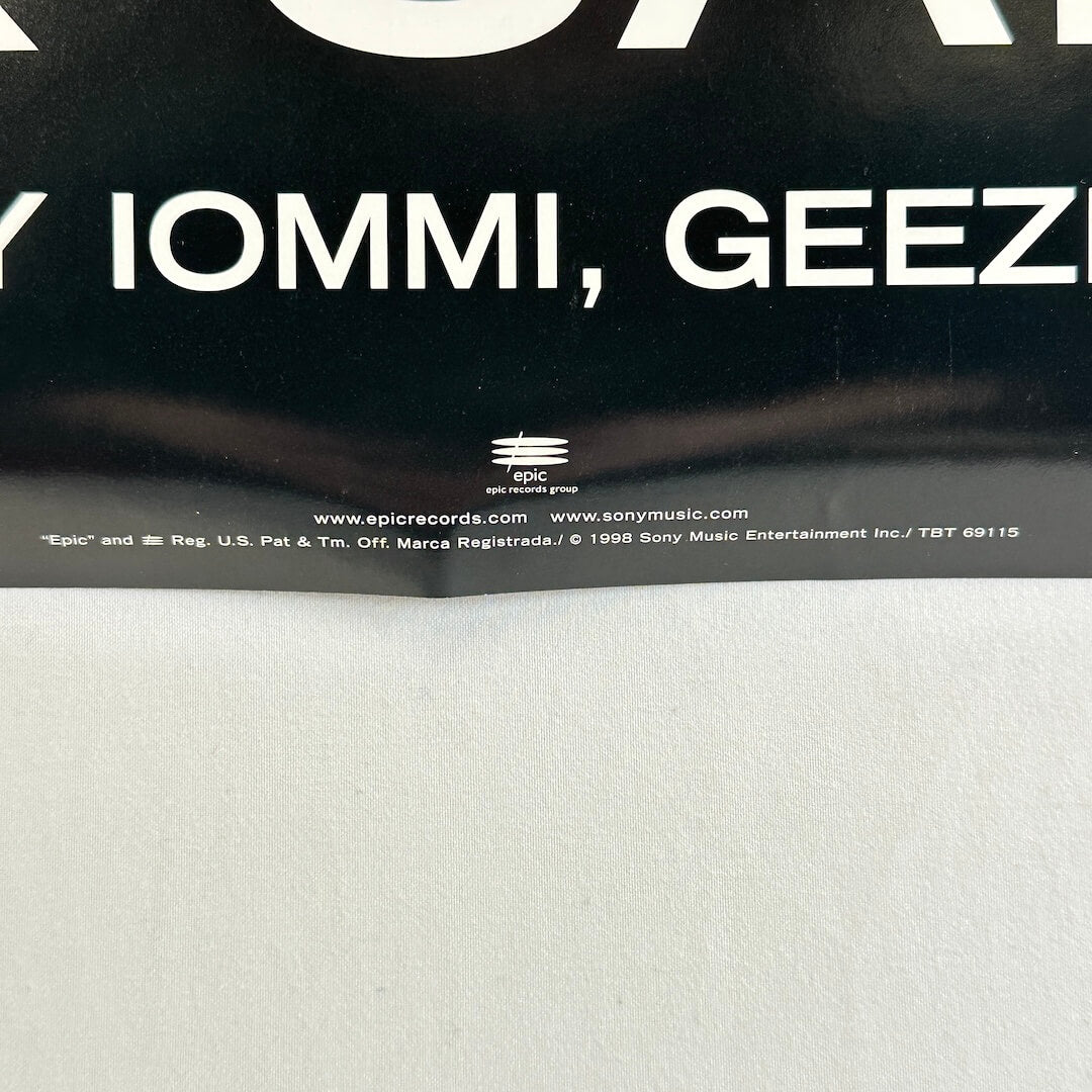 Bottom center of poster with copyright and promo information. 