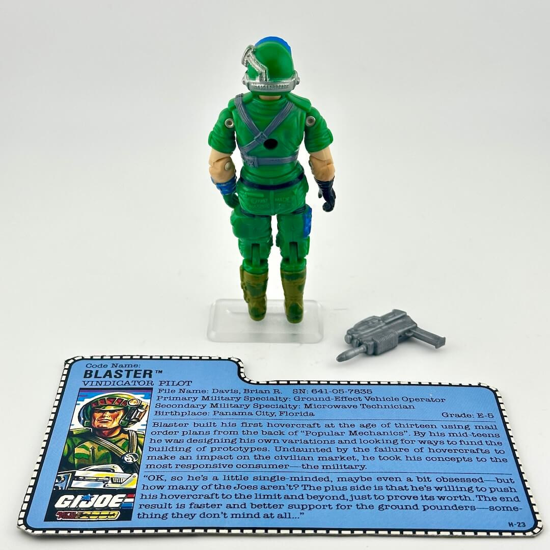 G.I. Joe action figure with accessories on a white background
