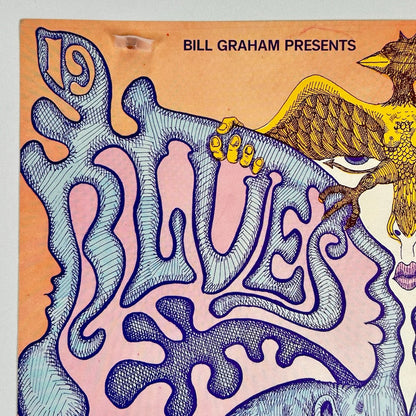 Blues Bash (1st Print) - 1968 - The Fillmore, CA - Poster by Lee Conklin