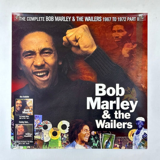Album cover of Bob Marley & the Wailers with a collage of images and text.