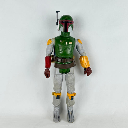 Action figure of Boba Fett from Star Wars on a white background