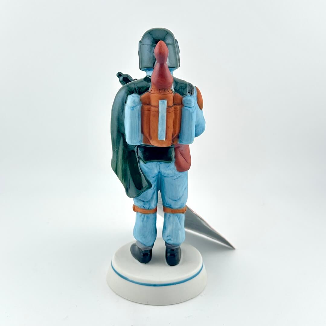 Boba Fett figurine from 'Star Wars' with a red tag on a white background
