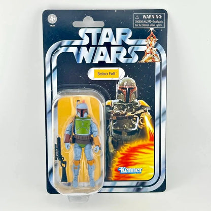 Star Wars action figure in original blister packaging with figure in multicolored armor and black accessory.