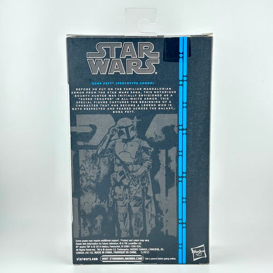 Back panel of Star Wars action figure packaging featuring blurb about character and product information. 