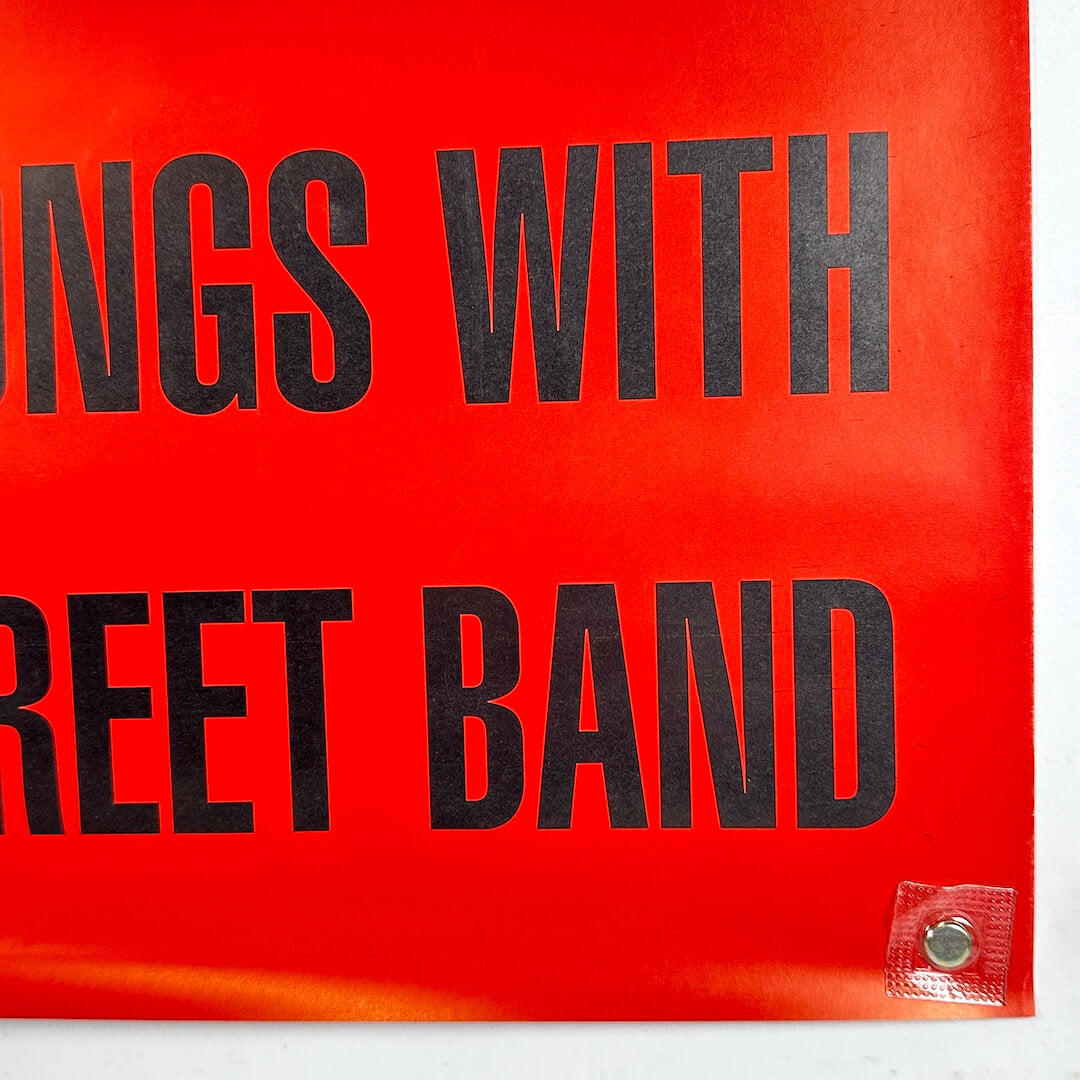 Bottom right corner of poster in good condition. 