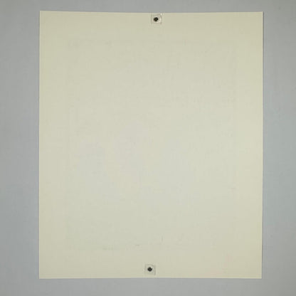 Backside of poster showing mint condition. 