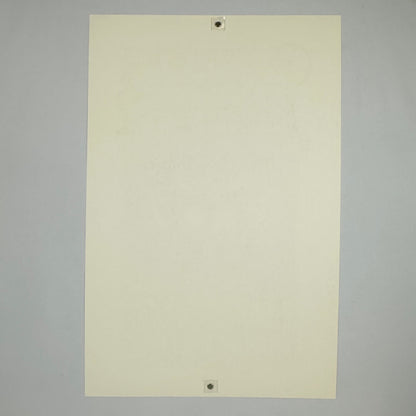 Backside of poster to show no damage. 