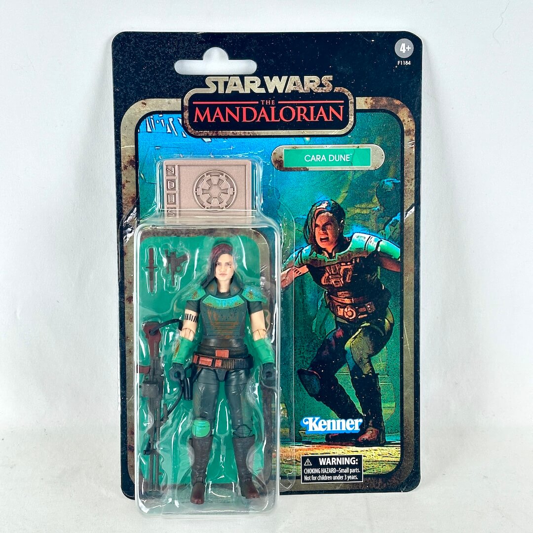 Star Wars action figure in its original blister packaging with colorful artwork on card back. 