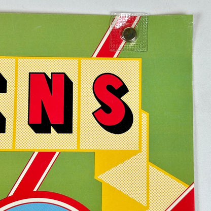 Top right corner of poster with very light edge wear right by corner. 