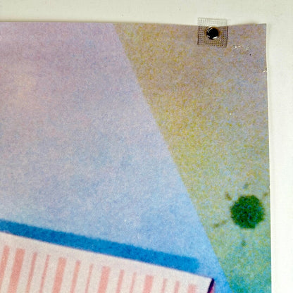 Top right corner with pin holes