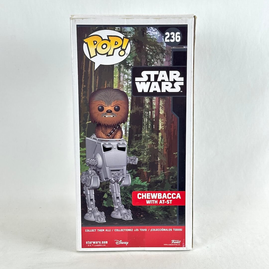 Funko Pop! Star Wars Chewbacca with AF-ST vinyl figure in its original window box packaging.