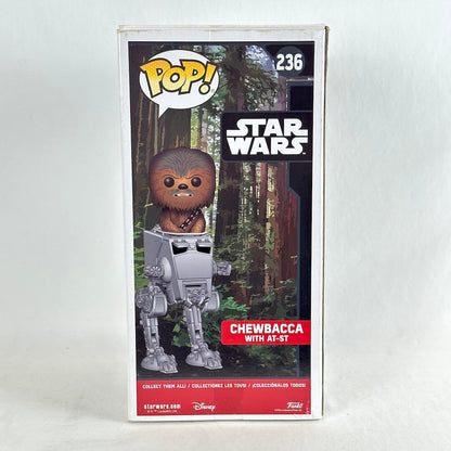 Funko Pop! Star Wars Chewbacca with AF-ST vinyl figure in its original window box packaging.