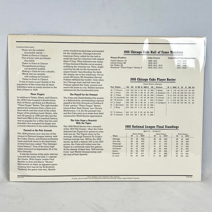 Vintage-style document with text and statistics on a gray background