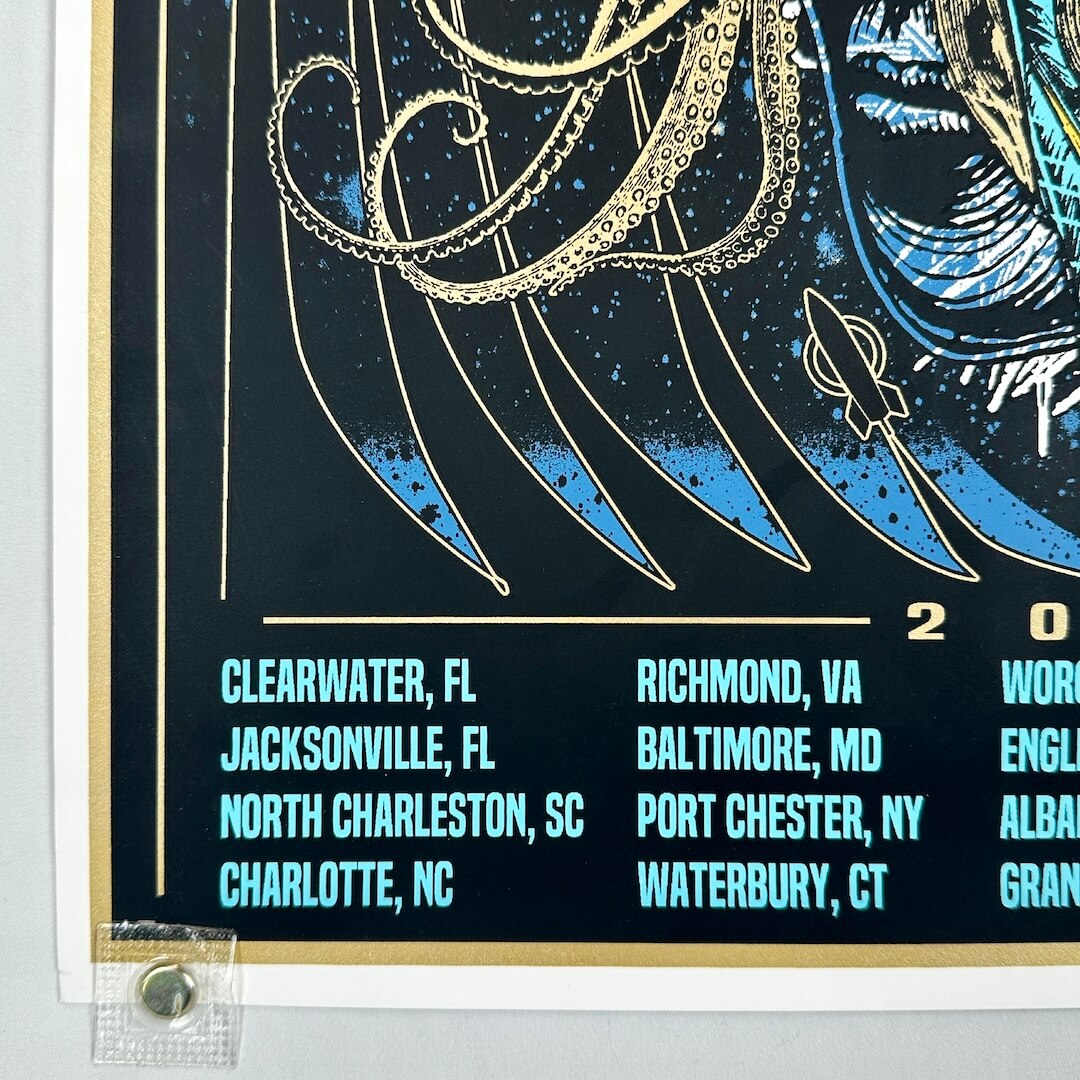 Bottom left corner in good condition, with a small crease by corner. 