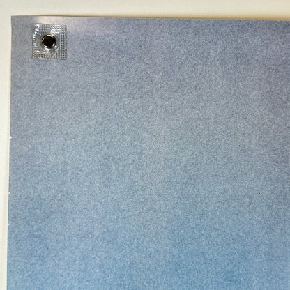 Top left corner of poster with good edges and corner.