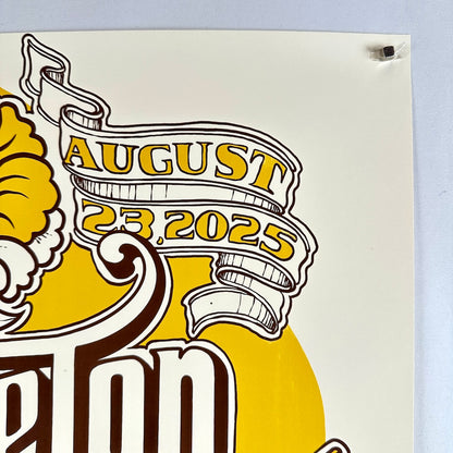 top right corner of poster showing clean edges and sharp corner.