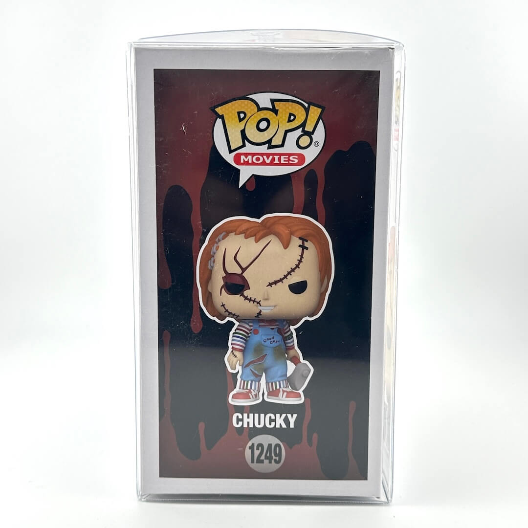 Funko Pop! Chucky figure in packaging on a white background
