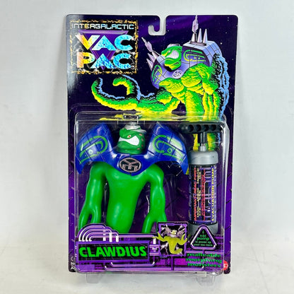 Toy figure in packaging with 'Intergalactic' branding on a white background