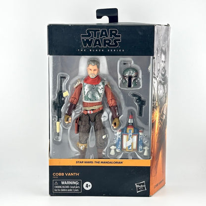 Star Wars The Black Series Cobb Vanth action figure in its original window box packaging.