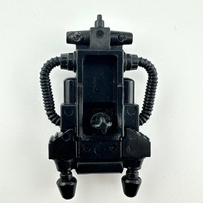 Close up of backpack accessory to show wear at hose attachment sites.