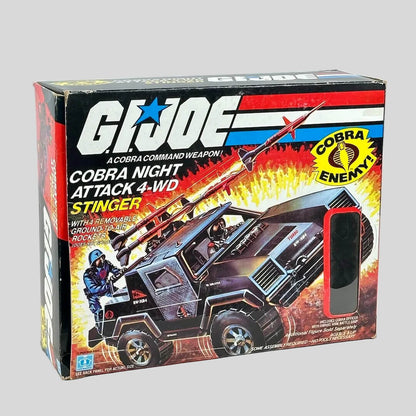 G.I. Joe Cobra Night Attack 4-WD Stinger toy vehicle packaging on a white background