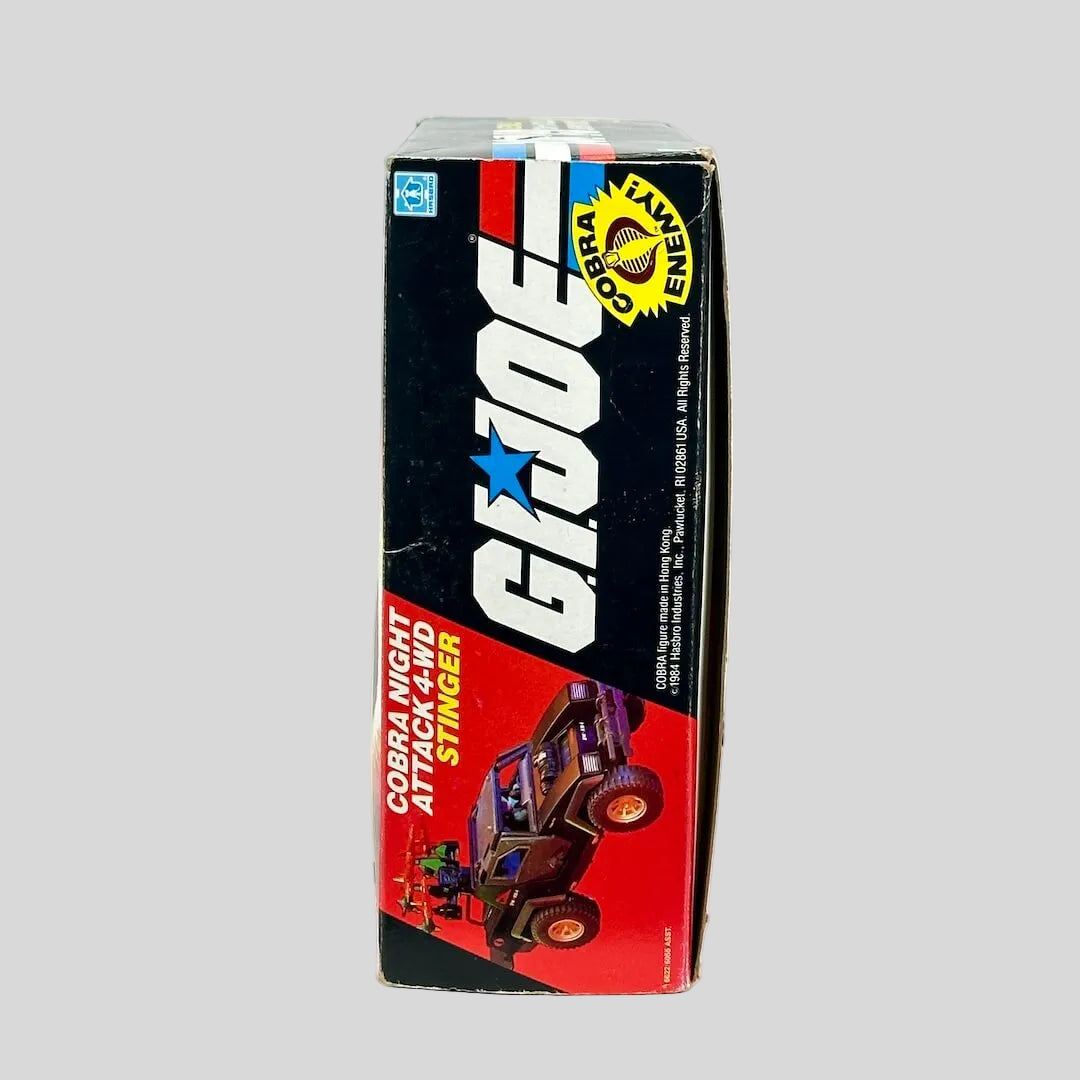 G.I. Joe Cobra Night Attack +100 Stinger toy packaging on a white background