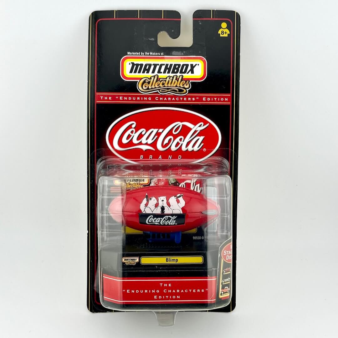 Matchbox Collectibles Coca-Cola Brand 'Blimp' diecast in its original blister card packaging.