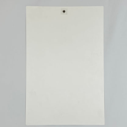 Backside of poster showing no obvious damage. 
