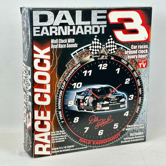 Dale Earnhardt #3 Race Wall Clock