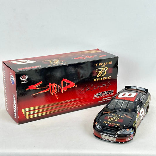 Model car and packaging with 'True Blood Music' branding on a white background