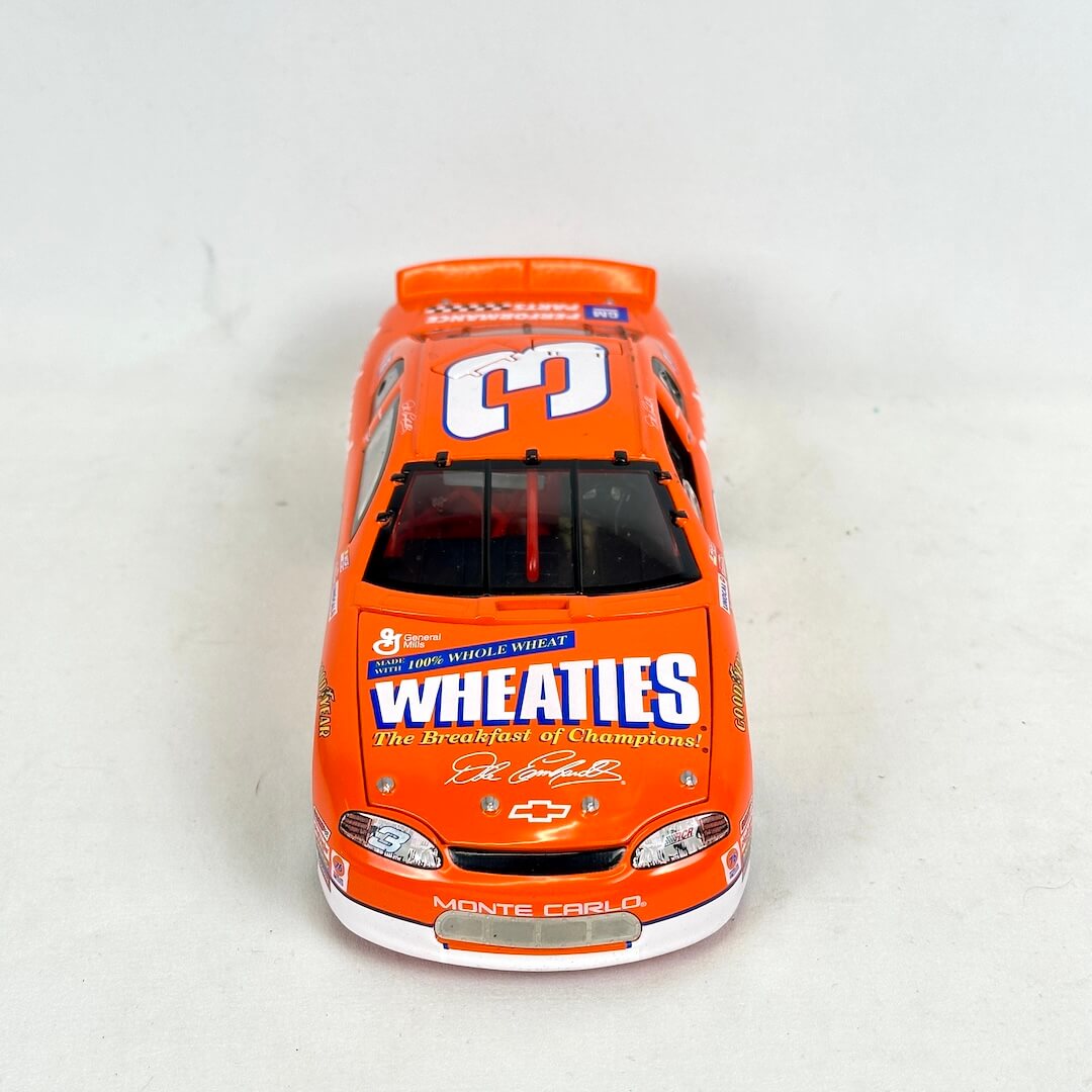 Model car with Wheaties branding on a white background