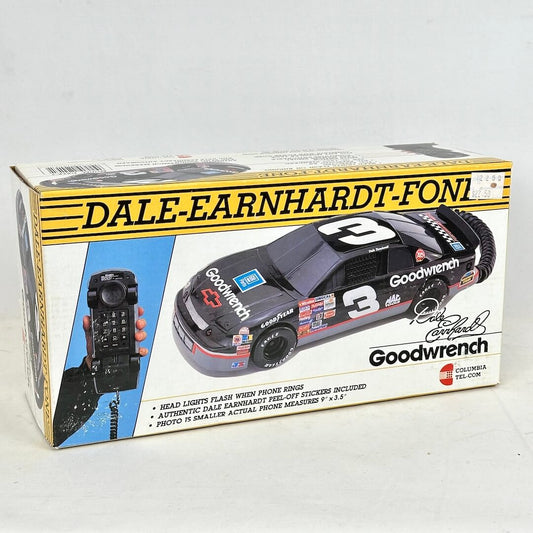 Model car packaging with Dale Earnhardt branding on a white background
