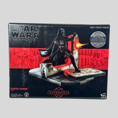 Star Wars The Black Series Darth Vader Centerpiece box, featuring a black and red design with an illustration of Darth Vader.