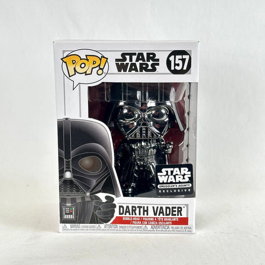 Funko Pop! Star Wars Darth Vader Exclusive figure number 157, shown in its original window box packaging.