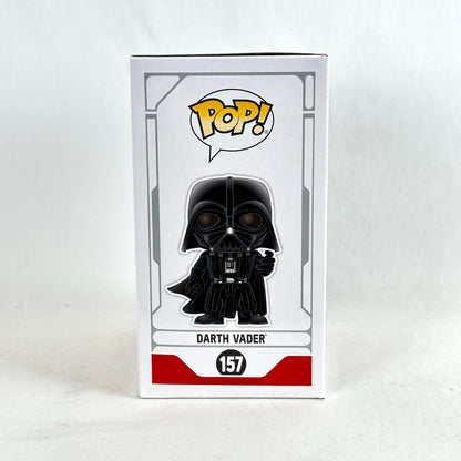 Funko Pop! Darth Vader vinyl figure in its original white window box packaging.