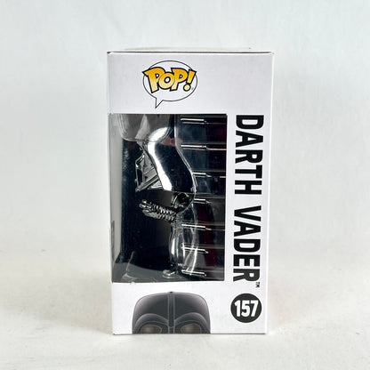 Funko Pop! Darth Vader collectible figure in its original white window box packaging.