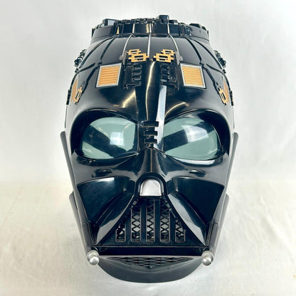 Darth Vader helmet without top piece showing all the mechanical details. 