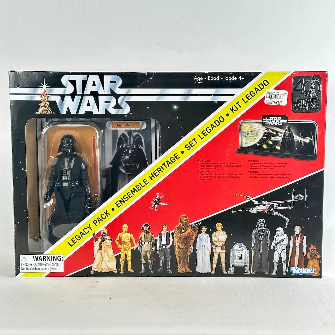 Star Wars Legacy Pack action figure set in its original retail packaging, featuring Star Wars characters printed on the box.