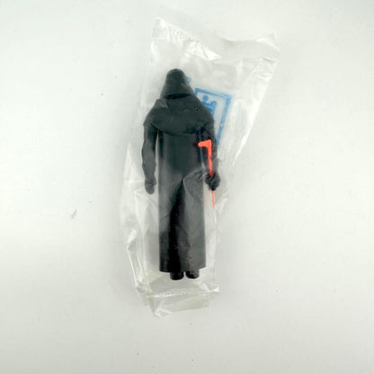 Darth Vader action figure in clear plastic bag with "Kenner" branding printed on bag, against white background.