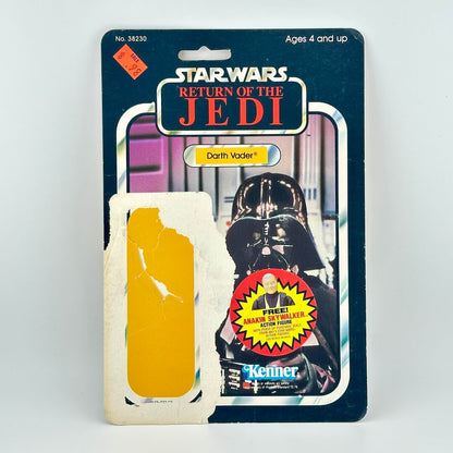 Vintage Star Wars Darth Vader action figure packaging on a white background