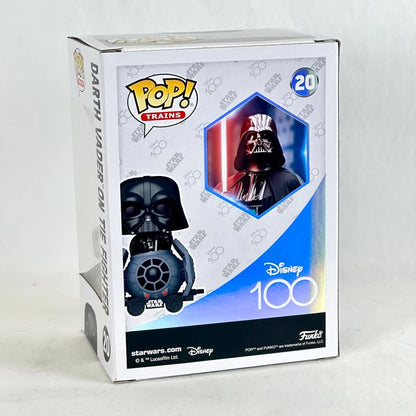 Funko Pop! Trains Darth Vader Disney 100th Anniversary figure in its original retail packaging.