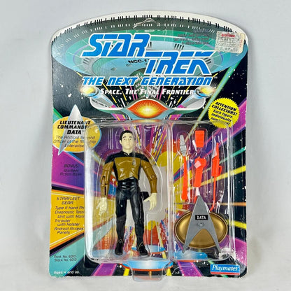 Star Trek action figure in packaging on a gray background