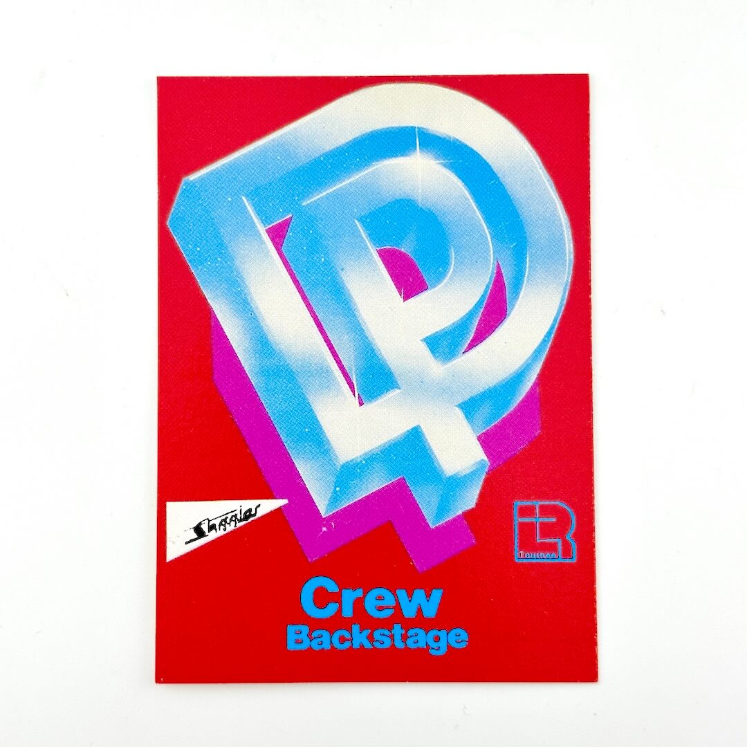 Deep Purple - Crew Backstage Pass