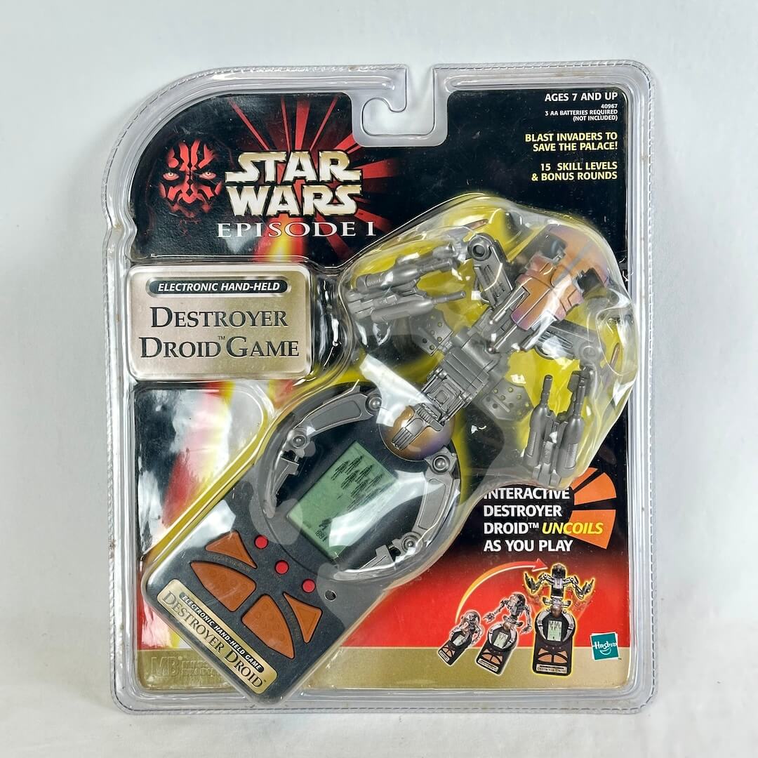 Star Wars Episode I Destroyer Droid Game in its original blister packaging.