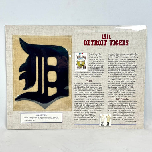 Display of 1911 Detroit Tigers logo and text on a light gray background